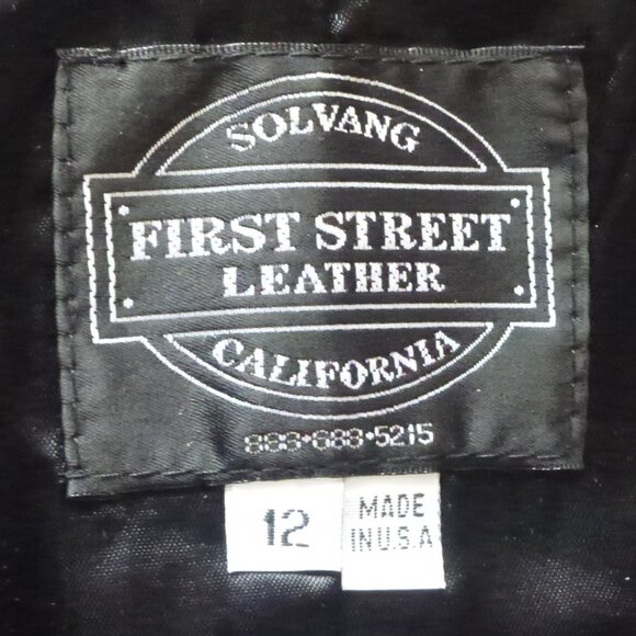 Vintage First Street Two Button Leather Jacket - Picture 5 of 6